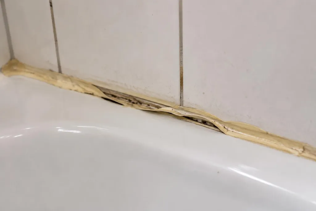 Kitbedrijf Laren – loslatende kit naast het bad
